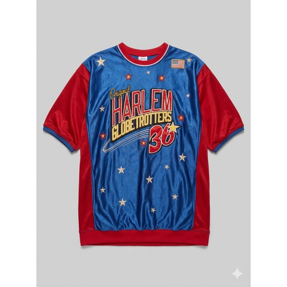 Flawed Gem! Platinum FUBU Harlem Globetrotters Meadowlark 36 Jersey XXL Vtg 1990